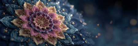 Intricate Mandala Flower Designs in Autumn Colors. Generative AIの素材