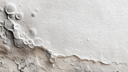 Grunge background style, rough white paper with bubble-like glue patches and folds. Generativeの素材