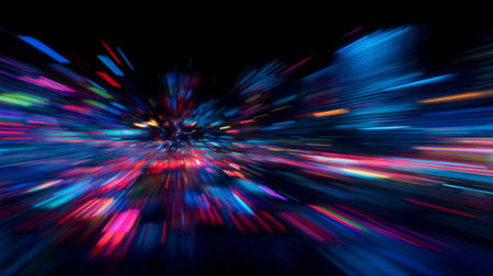 Grainy motion blur abstraction, evoking speed and distortion. Generative AIの素材
