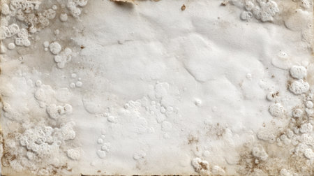 Grunge background style, rough white paper with bubble-like glue patches and folds. Generativeの素材