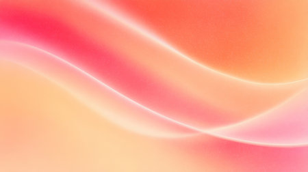 Warm pink-orange light leak spreading across scratched film. Generative AIの素材