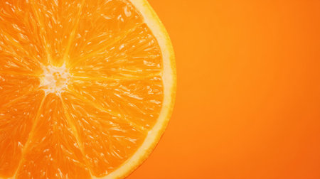 Vibrant citrus orange tone, fresh energetic vibe with clean background. Generativeの素材