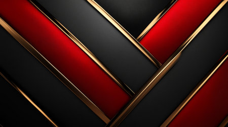 Luxurious Red and Gold Abstract Background Design. Generative AIの素材