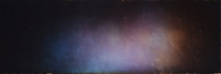 slightly faded holographic gradient with streaks of dust, fine scratches, and worn frame edges. Generative AIの素材