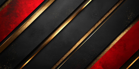 Luxurious Red and Gold Abstract Background Design. Generative AIの素材