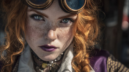 Fantasy cosplay portraits in complex costumes. Generative AIの素材