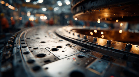 High-Tech Metal Fabrication and Precision Engineering Facility. Generative AIの素材