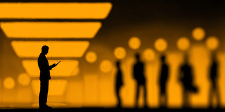 Sales funnel and customer conversion concept. Generative AIの素材