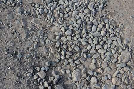 Pebbles on the groundの写真素材
