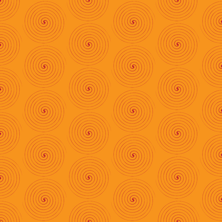 Seamless pattern with circles on a yellow backgroundのイラスト素材