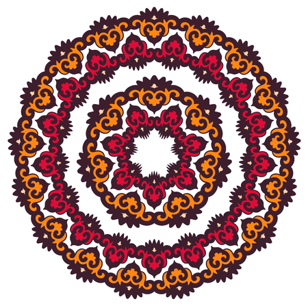 Beautiful mandala. Round ornamental pattern.のイラスト素材
