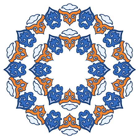 Beautiful mandala. Round ornamental pattern.のイラスト素材