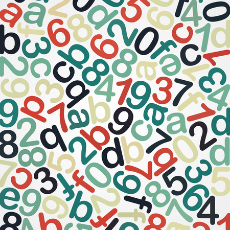 Abstract pattern Software background: multicolor Hexadecimal Code on Whiteのイラスト素材