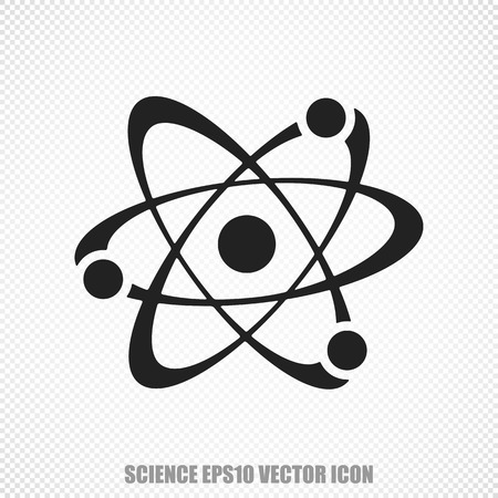 The universal icon on the Science theme: Black Molecule. Modern flat design.の写真素材
