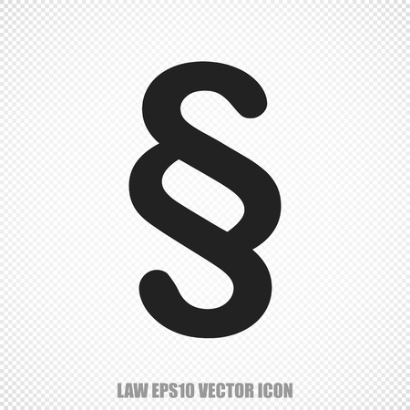 The universal vector icon on the law theme: Black Paragraph. Modern flat design.のイラスト素材