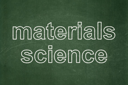 Science concept: text Materials Science on Green chalkboard backgroundの写真素材