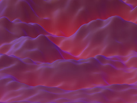 Abstract futuristic 3D mountains landscape on alien planet. Space surface - sci-fi backdrop. Virtual...