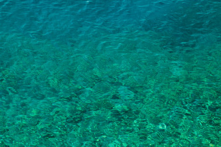 Clear turquoise water texture background
