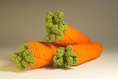 Handmade knitting wool texture background closeup needleworkの写真素材