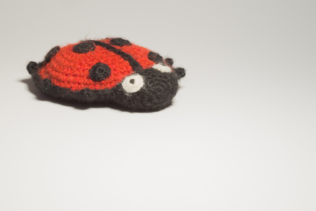 Handmade knitting wool texture background closeup needlework. handmade backgroundの写真素材