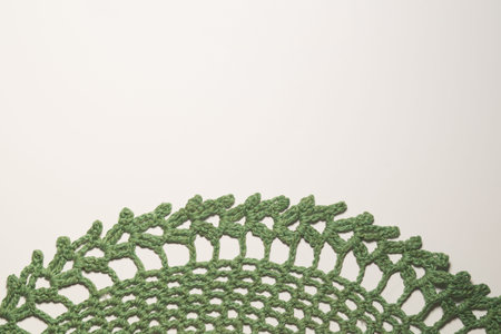 Handmade knitting wool texture background closeup needlework