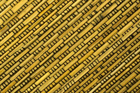 Bamboo texture background. weaving wooden pattern textureの写真素材