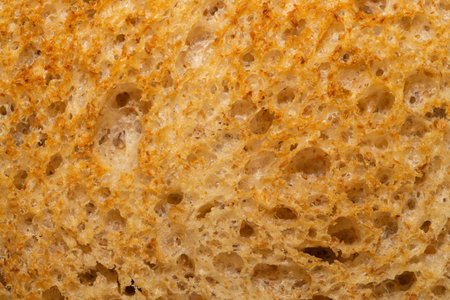 Sliced bread texture. piece of wheat bread close up