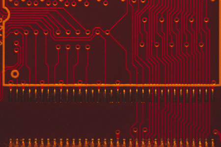 Circuit board abstract background. computer motherboard close up. modern technologies. micro...