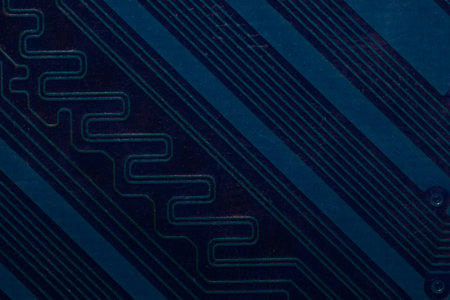 Dusty circuit board. computer motherboard close up. modern technologies. micro elements of computer...