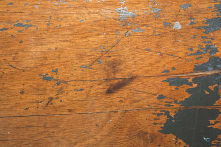 Rough wood with paint spots. old wooden texture. cracked and scratched surfaceの写真素材