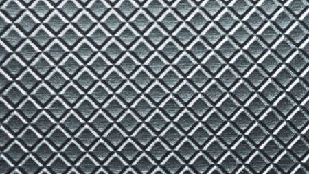 Squared grid abstract background. gray plastic texture. pattern with square shaped cellsの写真素材