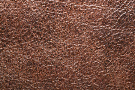 Brown leather texture background. rough material close upの写真素材