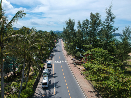 Road aerial viewの写真素材