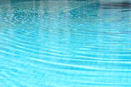 Water ripples in a poolの写真素材