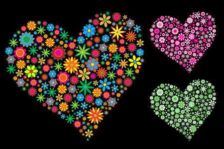 Illustration of Flower Heartのイラスト素材
