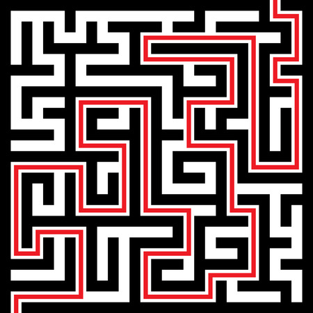 Illustration of Maze or Labyrinth Backgroundのイラスト素材