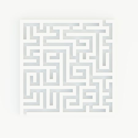 3d Render Illustration of Mazeの写真素材