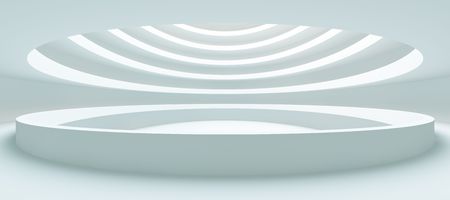 3d Rendering of Empty Hallの写真素材