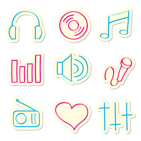 Music Iconsのイラスト素材