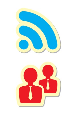 Rss and User Iconsのイラスト素材