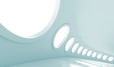 3d Blue Abstract Architecture Designの写真素材