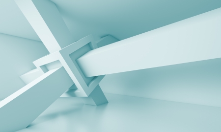 3d Abstract Futuristic Architecture Backgroundの写真素材