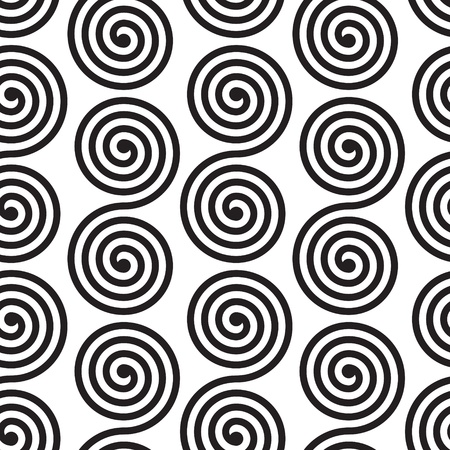 Seamless Monochrome Geometric Backgroundのイラスト素材