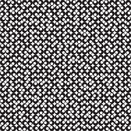 Vector Seamless Monochrome Geometric Patternのイラスト素材