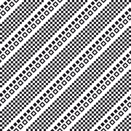 Vector Seamlees Abstract Monochrome Patternのイラスト素材