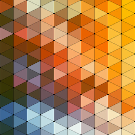 Vector Colorful Triangle Mosaic Backgroundのイラスト素材