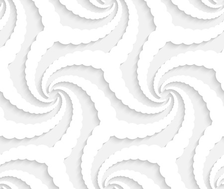 Vector White Seamless Geometric Backgroundのイラスト素材