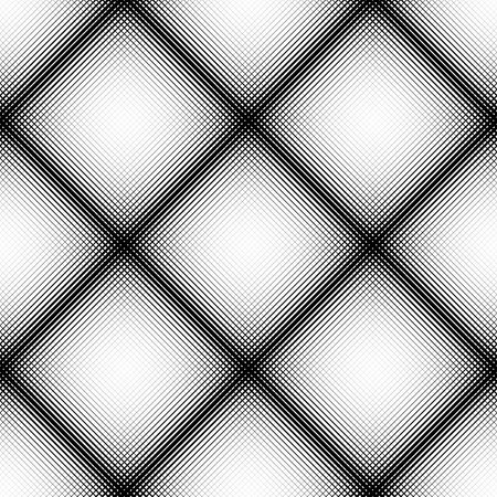 Vector Monochrome Seamless Lines Pattern
