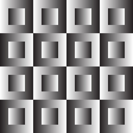 Vector Monochrome Seamless Square Backgroundのイラスト素材