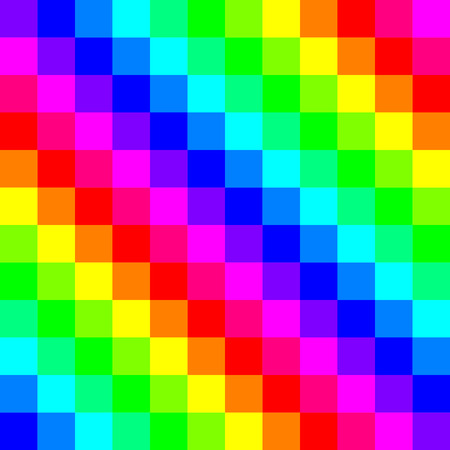 Vector Abstract Seamless Rainbow Patternのイラスト素材